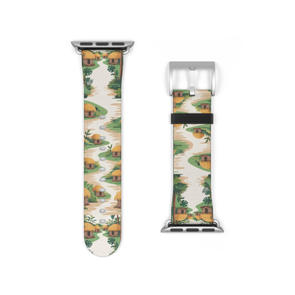 Honai Houses Watch Band - Stylish Accessory for Adventure Lovers