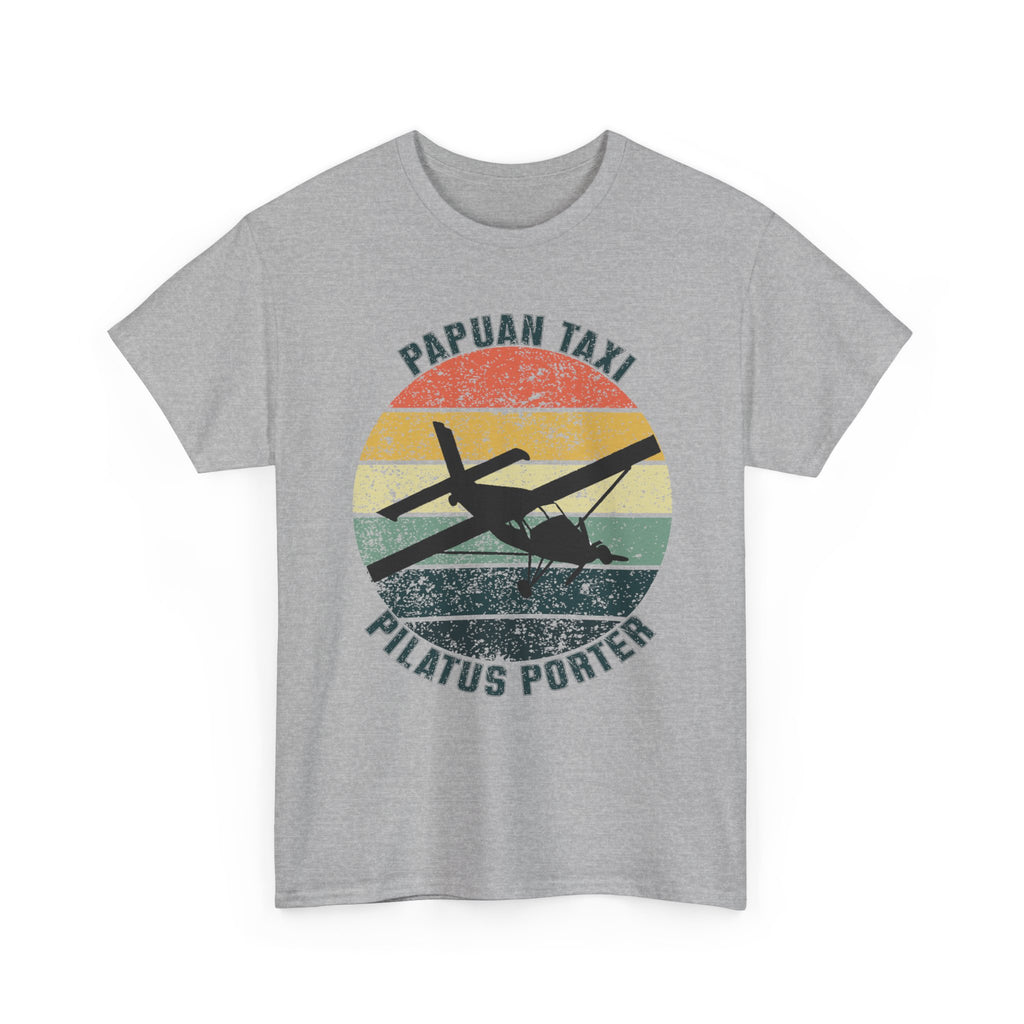 (UK) "Jungle Horizon" I Papuan Taxi Retro Sun T-Shirt I Available in Multiple Colors & Sizes I Unisex Tee
