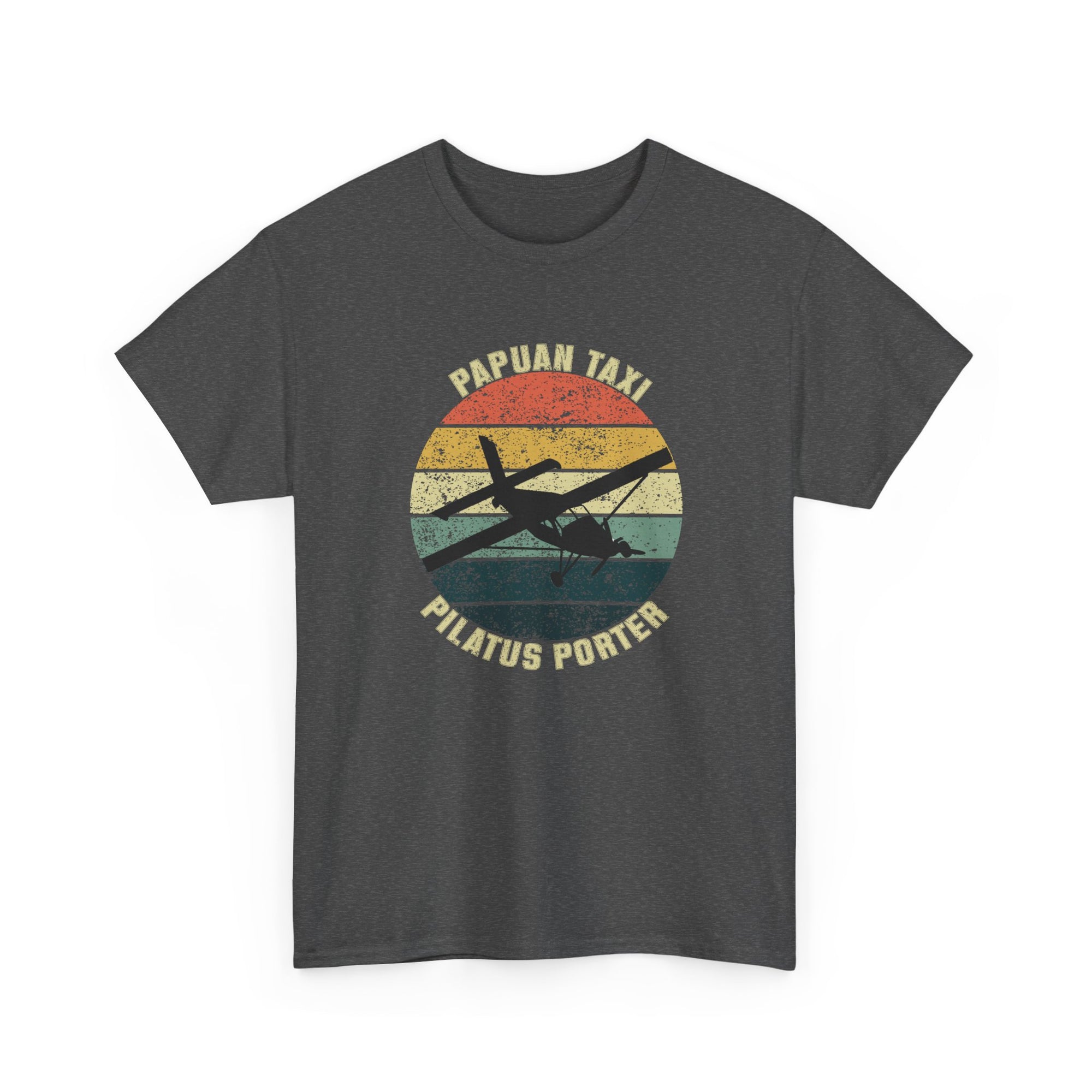 (CANADA) "Jungle Horizon" I Papuan Taxi Retro Sun T-Shirt I Available in Multiple Colors & Sizes I Unisex Tee