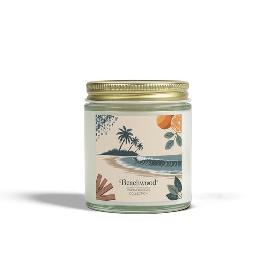 Beachwood Scented Candle – Ocean Breeze & Earthy Calm