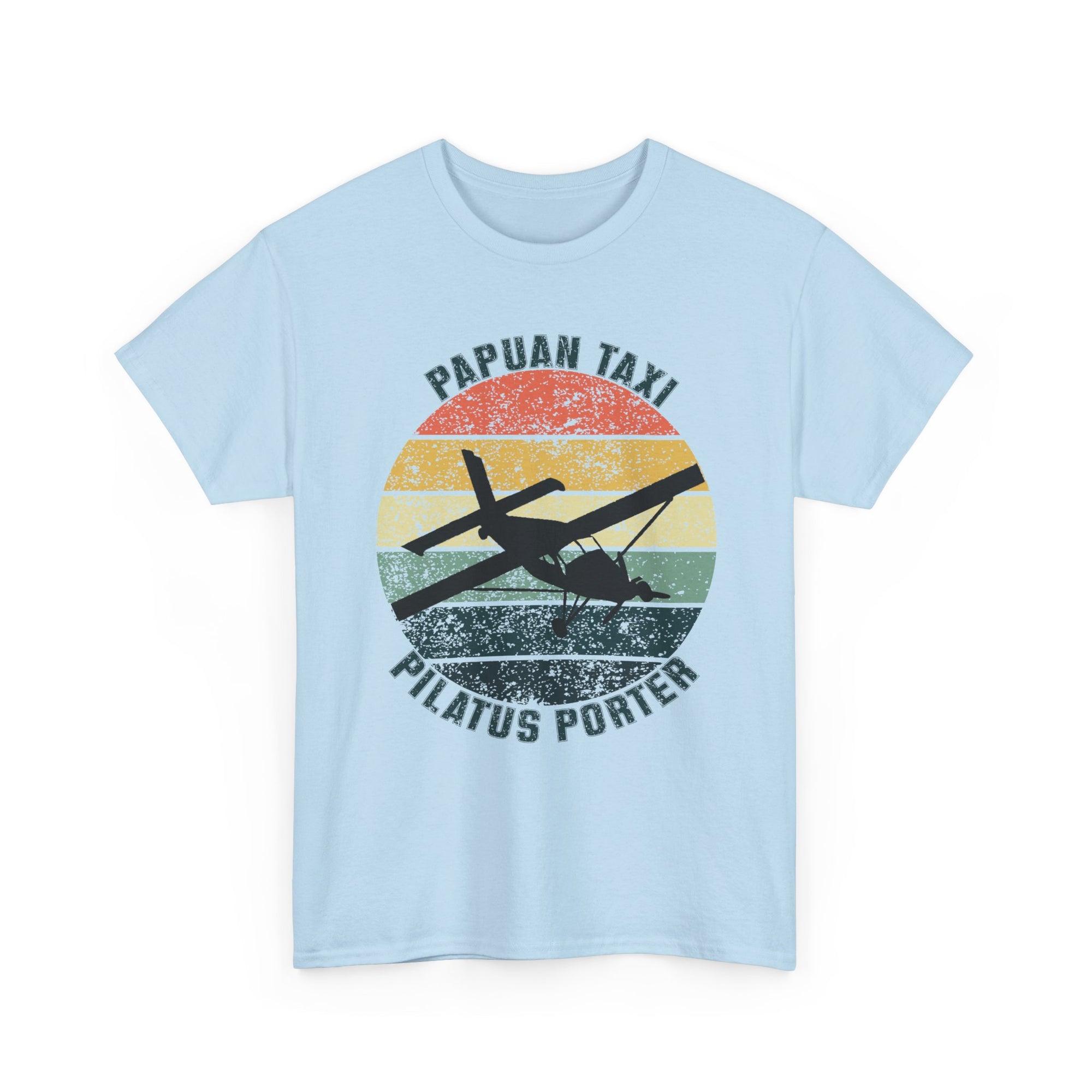 (UK) "Jungle Horizon" I Papuan Taxi Retro Sun T-Shirt I Available in Multiple Colors & Sizes I Unisex Tee