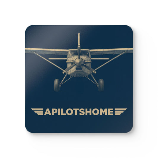 A Pilot’s Home – 4-Pack Drink Coasters | Durable MDF with Aircraft Graphic