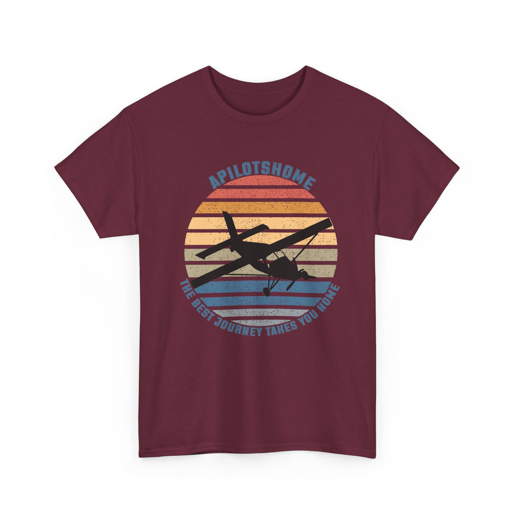 (UK) APilotsHome - The Best Journey Takes You Home I Available in Multiple Colors & Sizes I Unisex Pilot Tee
