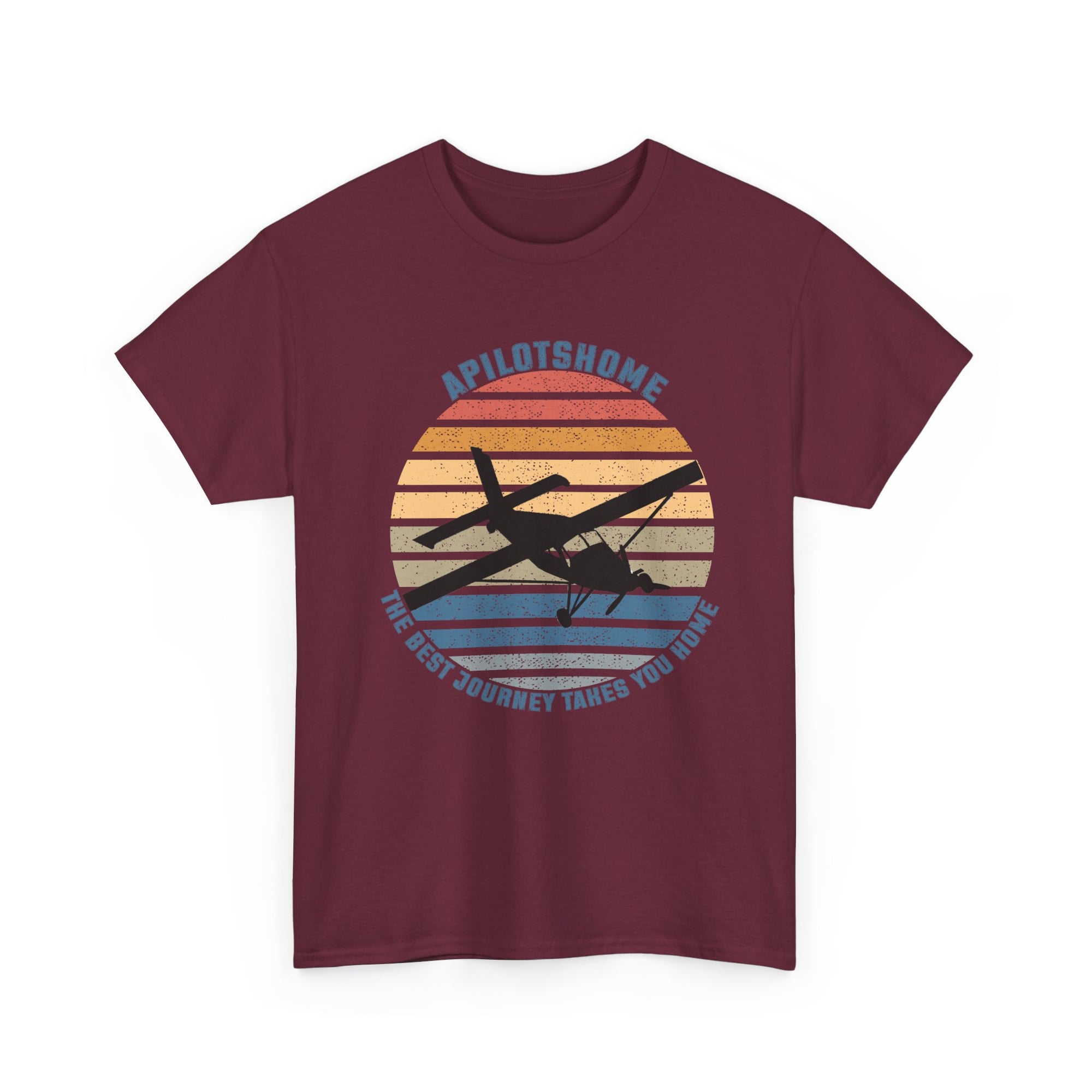 (UK) APilotsHome - The Best Journey Takes You Home I Available in Multiple Colors & Sizes I Unisex Pilot Tee