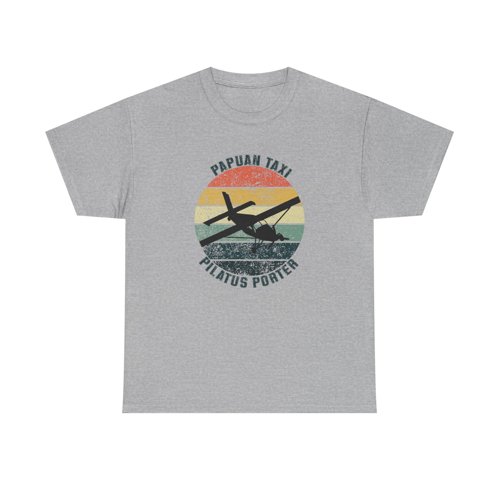 (CANADA) "Jungle Horizon" I Papuan Taxi Retro Sun T-Shirt I Available in Multiple Colors & Sizes I Unisex Tee