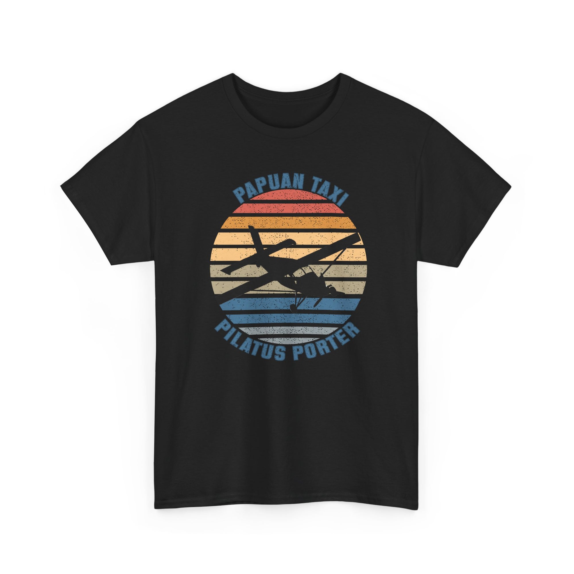 "Golden Sky" I Papuan Taxi Retro Sun T-Shirt I Available in Multiple Colors & Sizes I Unisex Tee