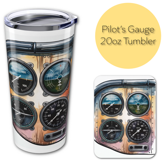 Pilot’s Gauge Tumbler – For Those Who Live by the Dials