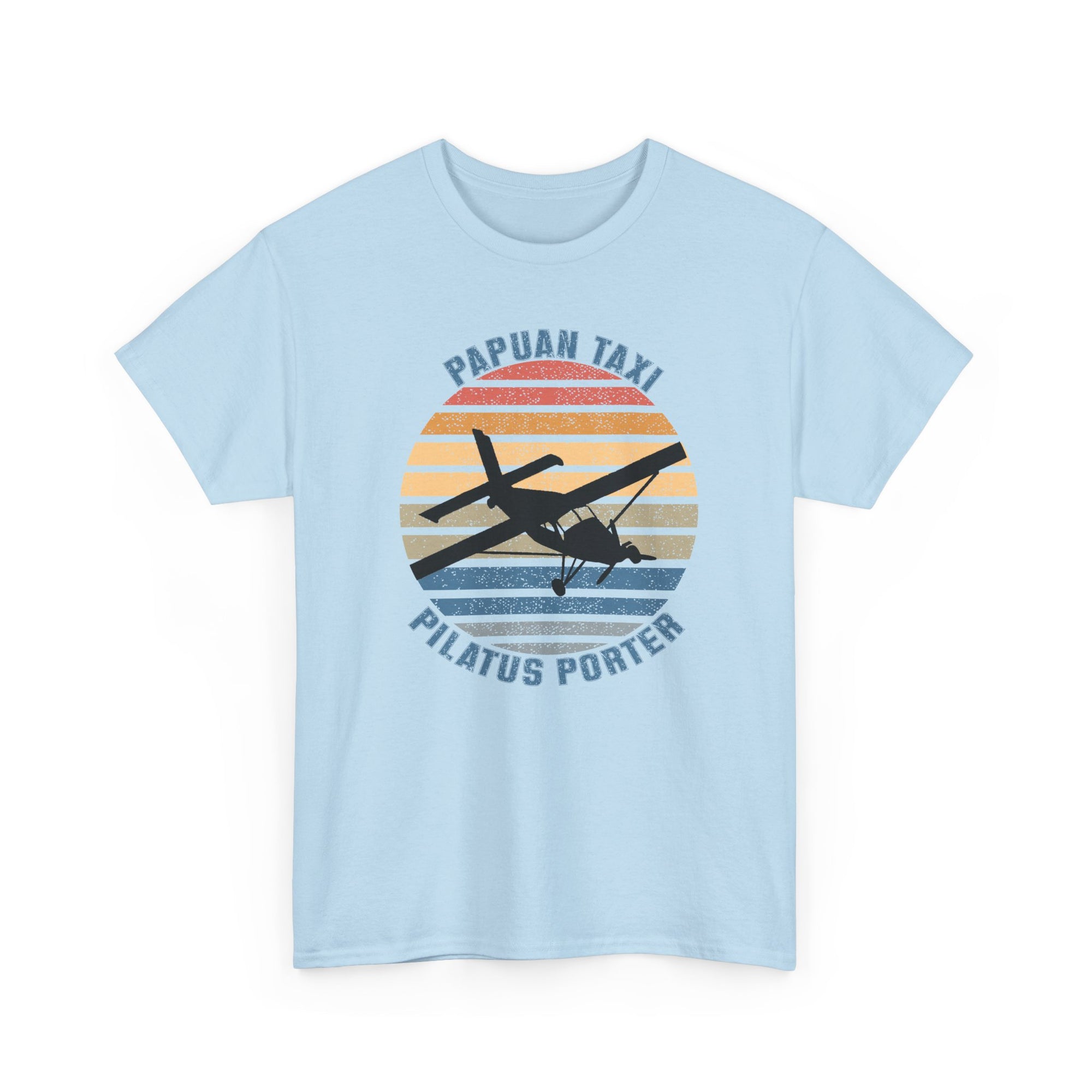 "Golden Sky" I Papuan Taxi Retro Sun T-Shirt I Available in Multiple Colors & Sizes I Unisex Tee
