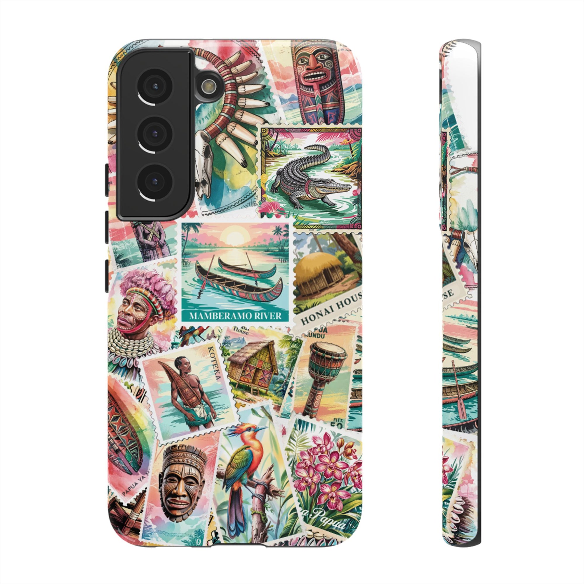 Papuan Culture Objects Post Stamp Design - Phone Cases