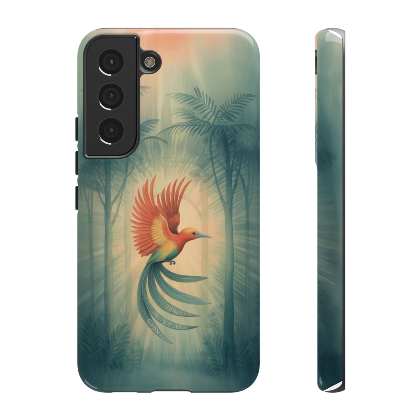 Bird Of Paradise Retro - Phone Case
