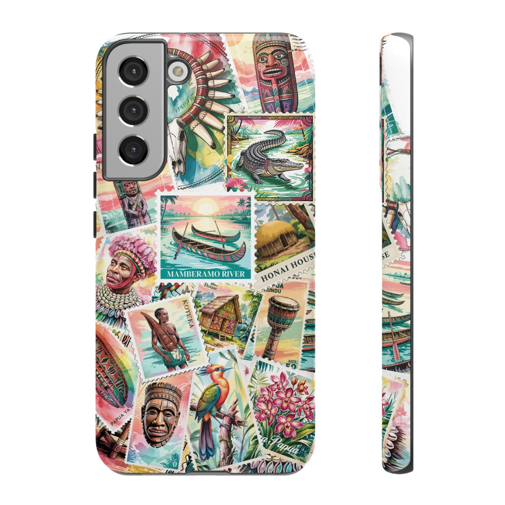 Papuan Culture Objects Post Stamp Design - Phone Cases