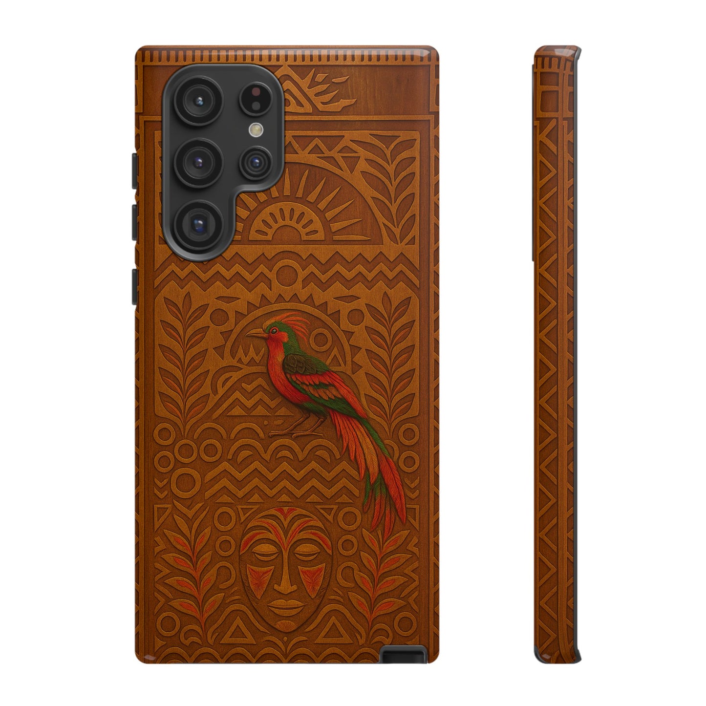 Phone Case - Raggiana and Traditional Mask Tough Case