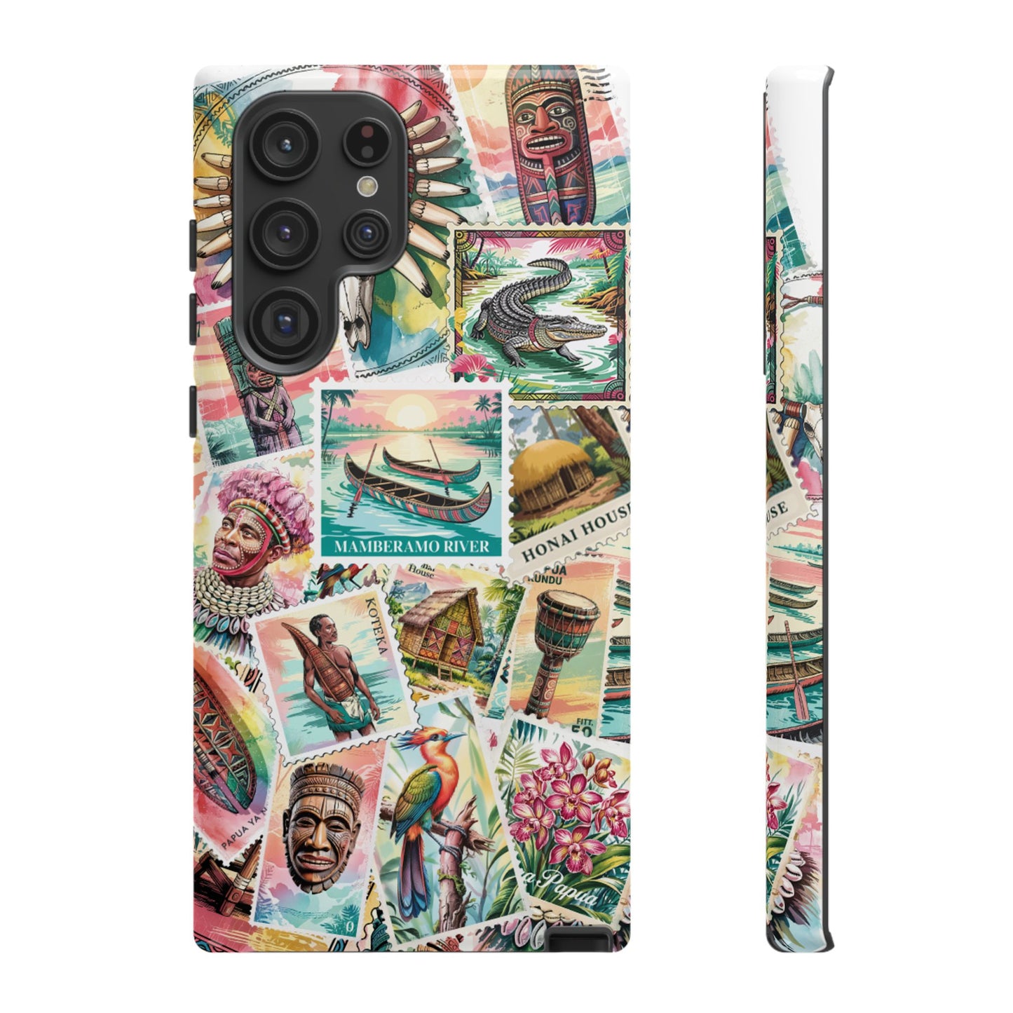 Papuan Culture Objects Post Stamp Design - Phone Cases