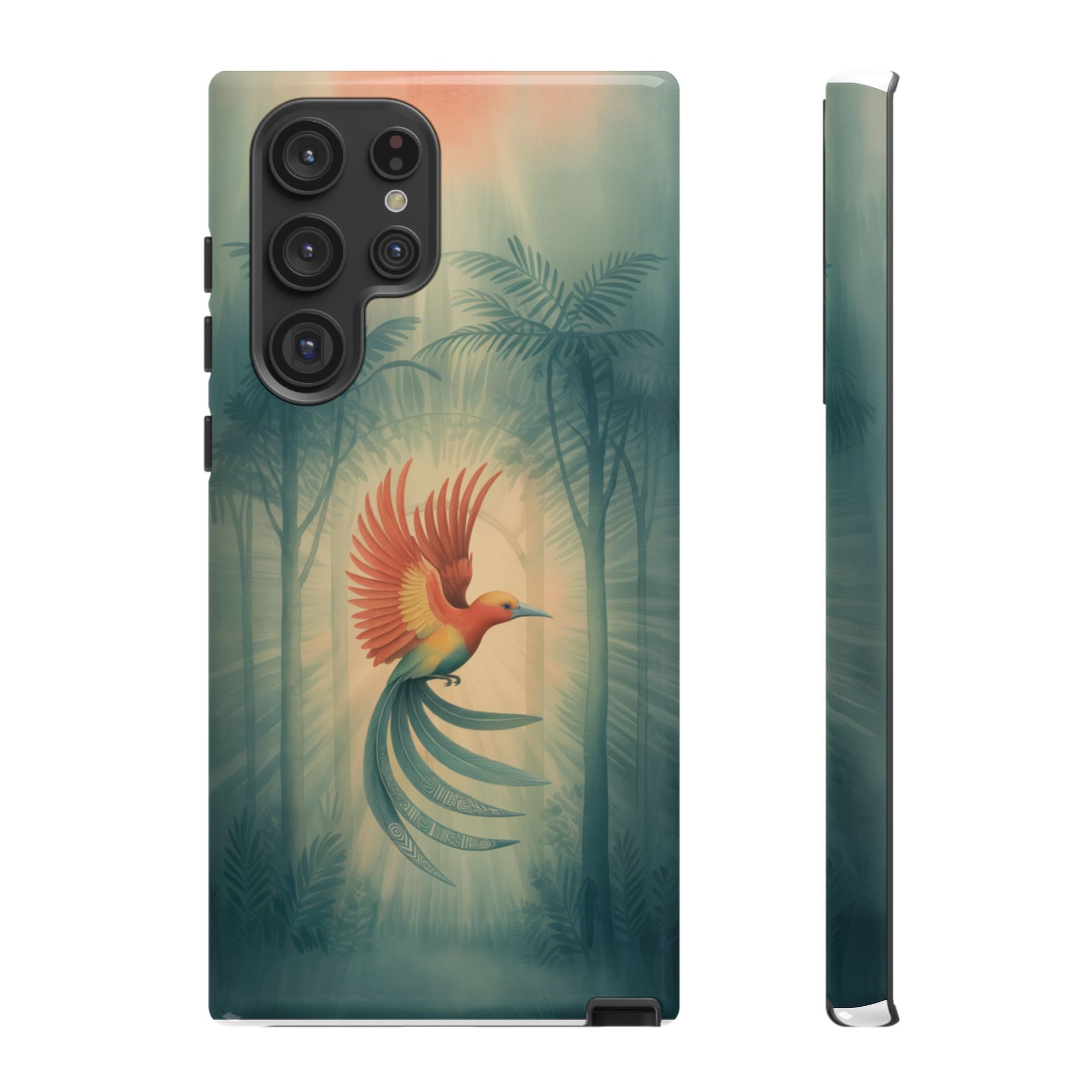 Bird Of Paradise Retro - Phone Case