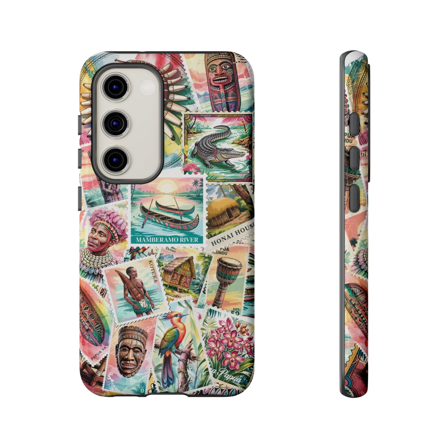 Papuan Culture Objects Post Stamp Design - Phone Cases