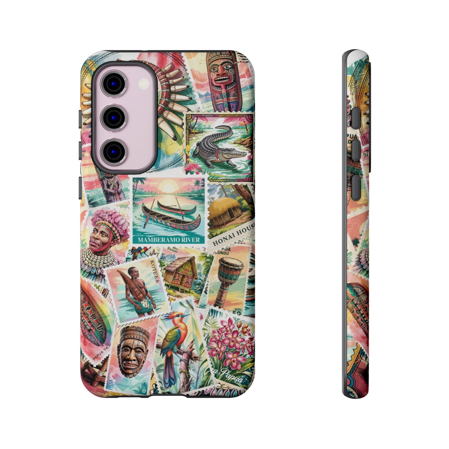 Papuan Culture Objects Post Stamp Design - Phone Cases