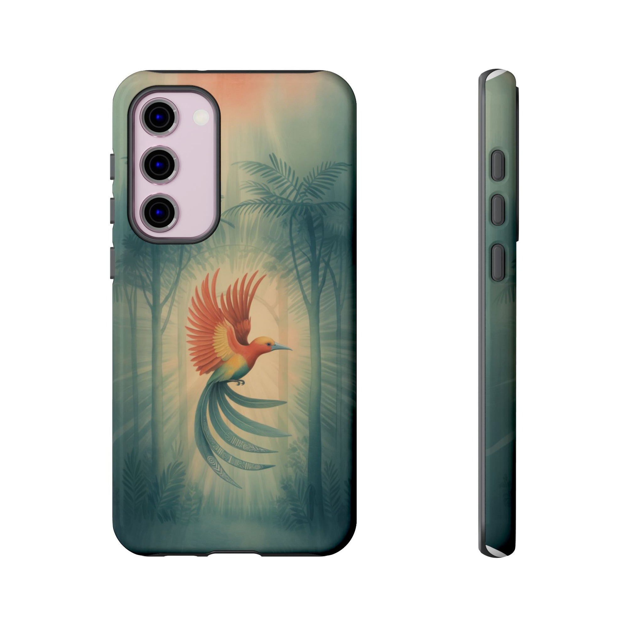 Bird Of Paradise Retro - Phone Case