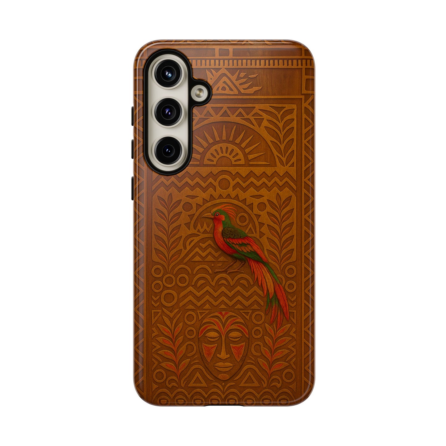 Phone Case - Raggiana and Traditional Mask Tough Case