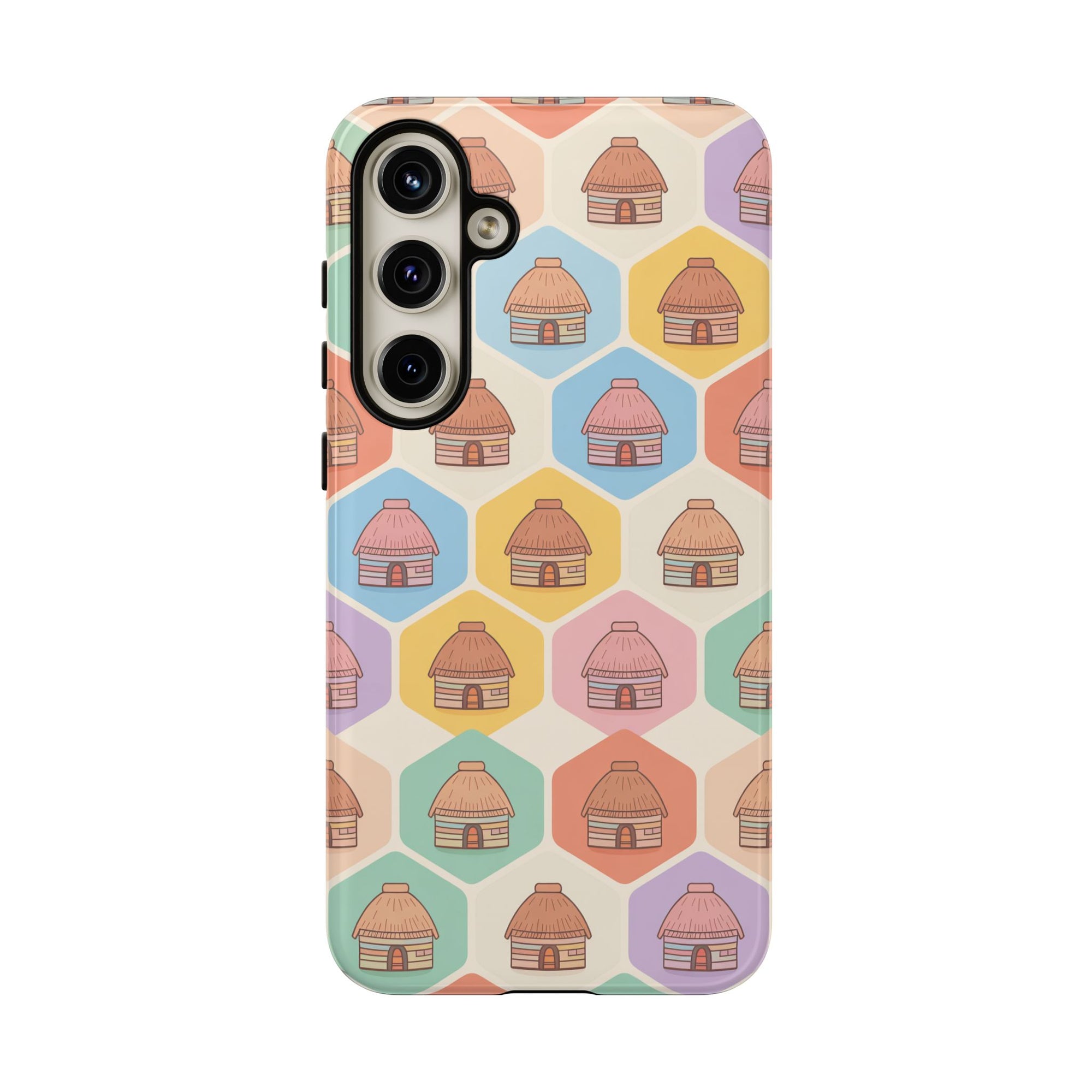 Honai Houses Pattern - Phone Cases