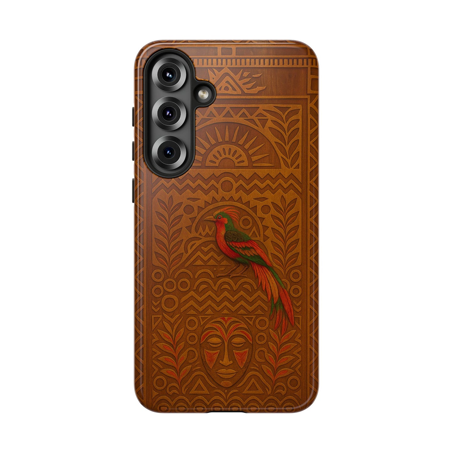 Phone Case - Raggiana and Traditional Mask Tough Case