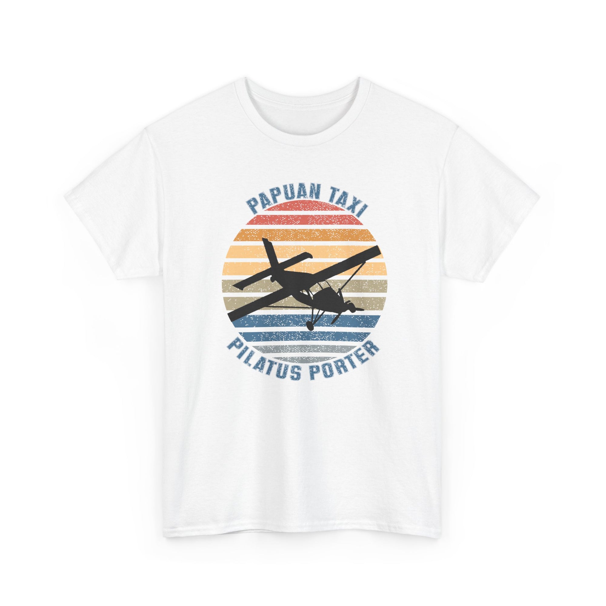 "Golden Sky" I Papuan Taxi Retro Sun T-Shirt I Available in Multiple Colors & Sizes I Unisex Tee